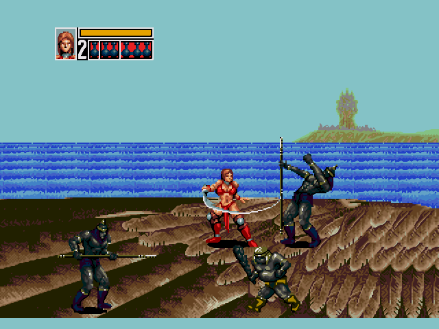 Golden Axe character performing a basic attack